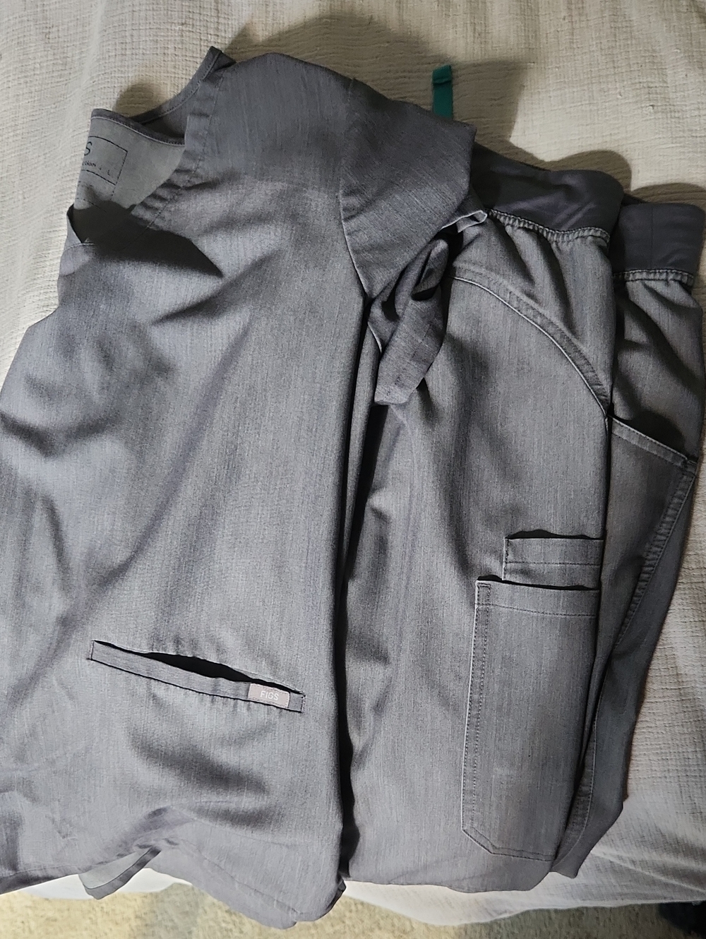 Womens Fig Grey Set Large/ Tall